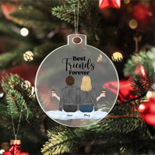 Best Friends Forever - Personalized Acrylic Ornament