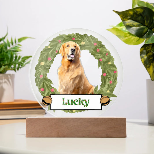 Dog Photo - Personalized Circle Acrylic Plaque