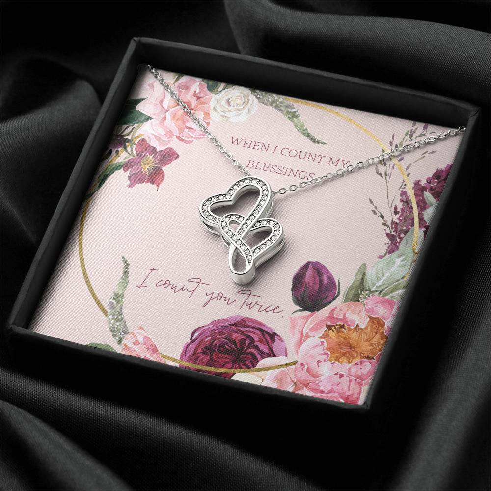 Count My Blessings - Heart-to-heart Pendant Necklace