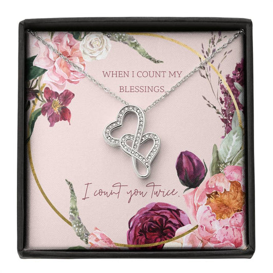 Count My Blessings - Heart-to-heart Pendant Necklace