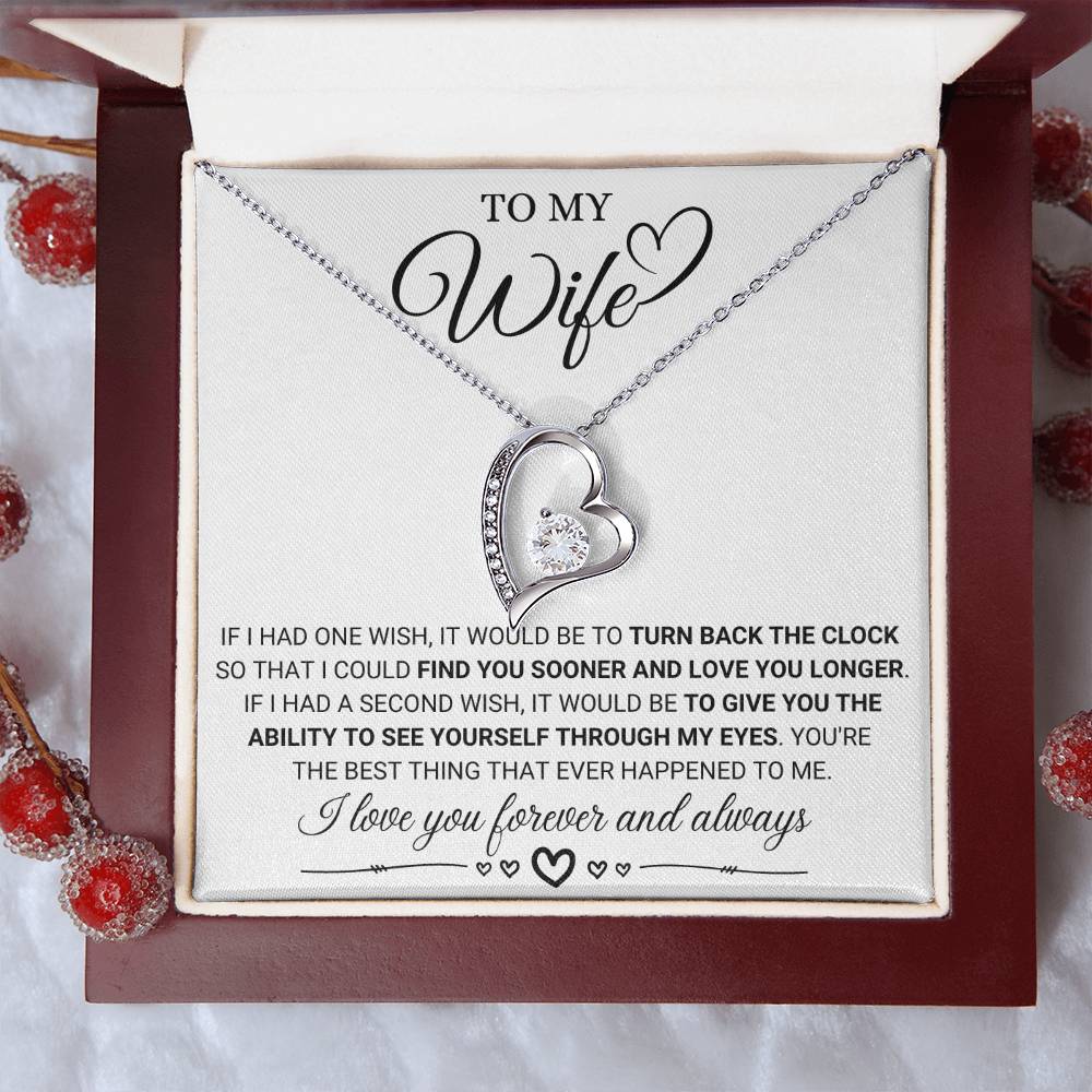 To My Wife - Forever and Always - Forever Love Necklace