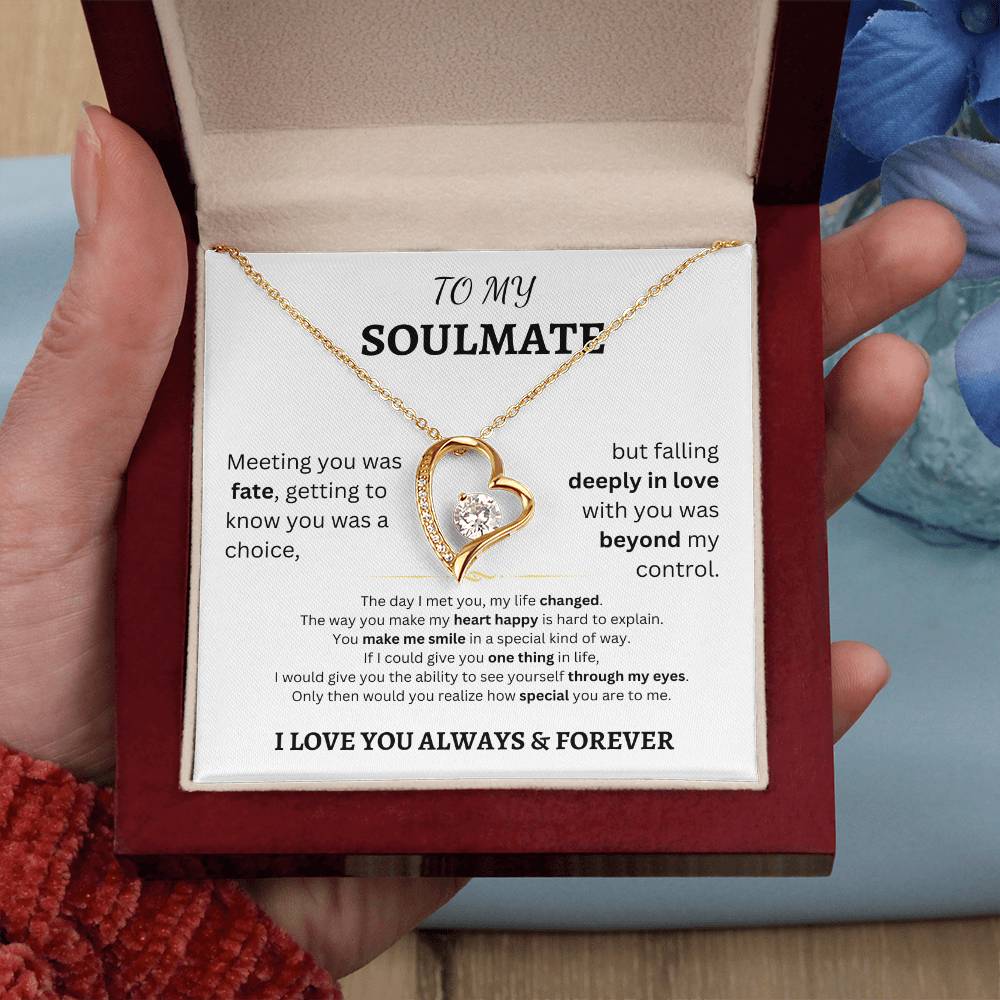 To My Soulmate - Forever Love Necklace