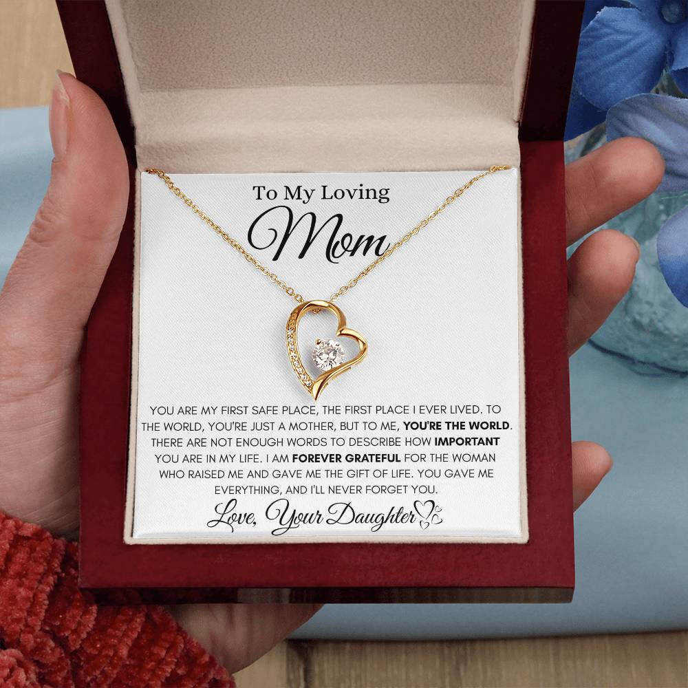 To My Loving Mom - Forever Love Necklace