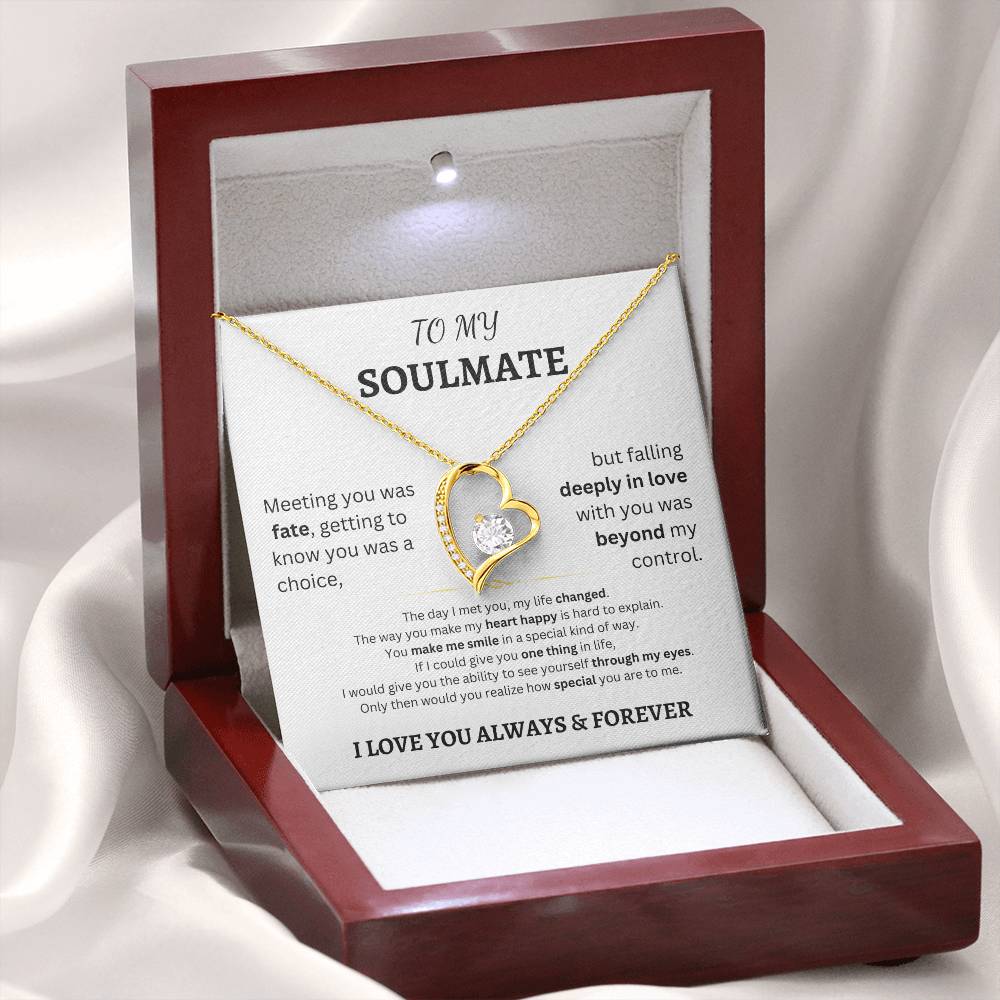 To My Soulmate - Forever Love Necklace