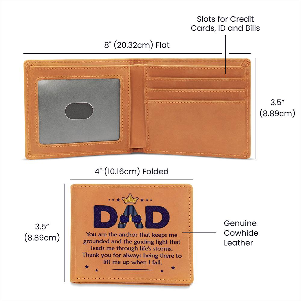 Dad - Graphic Leather Wallet