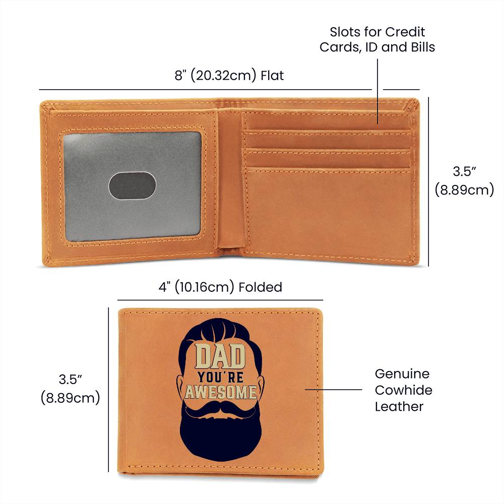 Dad - Graphic Leather Wallet