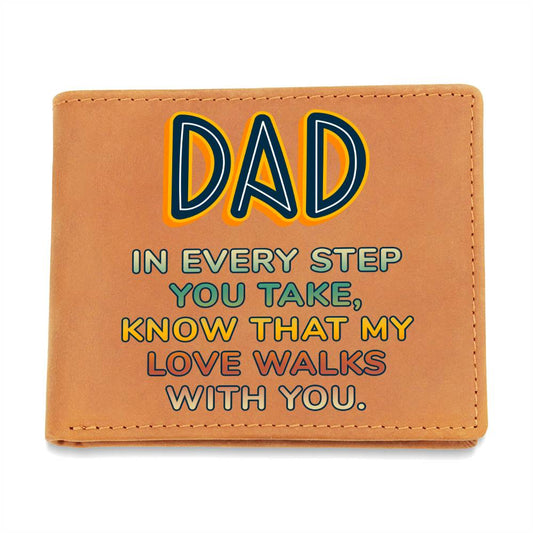 Dad - Graphic Leather Wallet