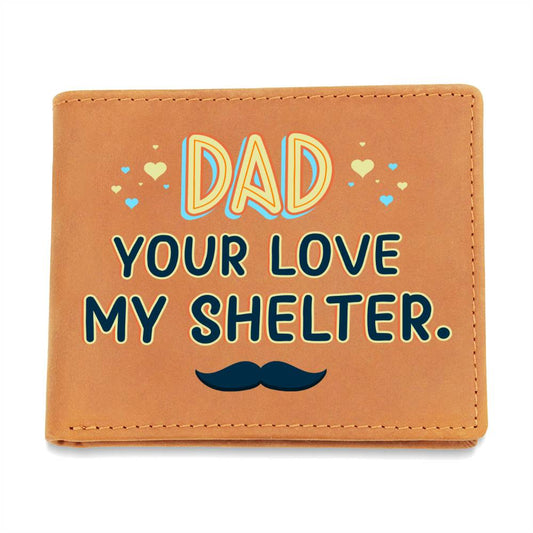 Dad - Graphic Leather Wallet