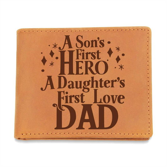 Dad - Graphic Leather Wallet