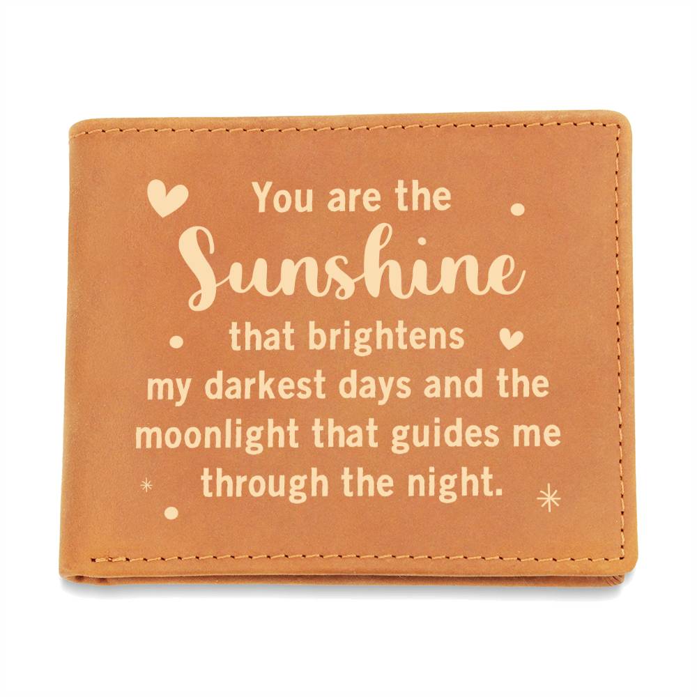 You Are My Sunshine - Dad - Graphic Leather Wallet