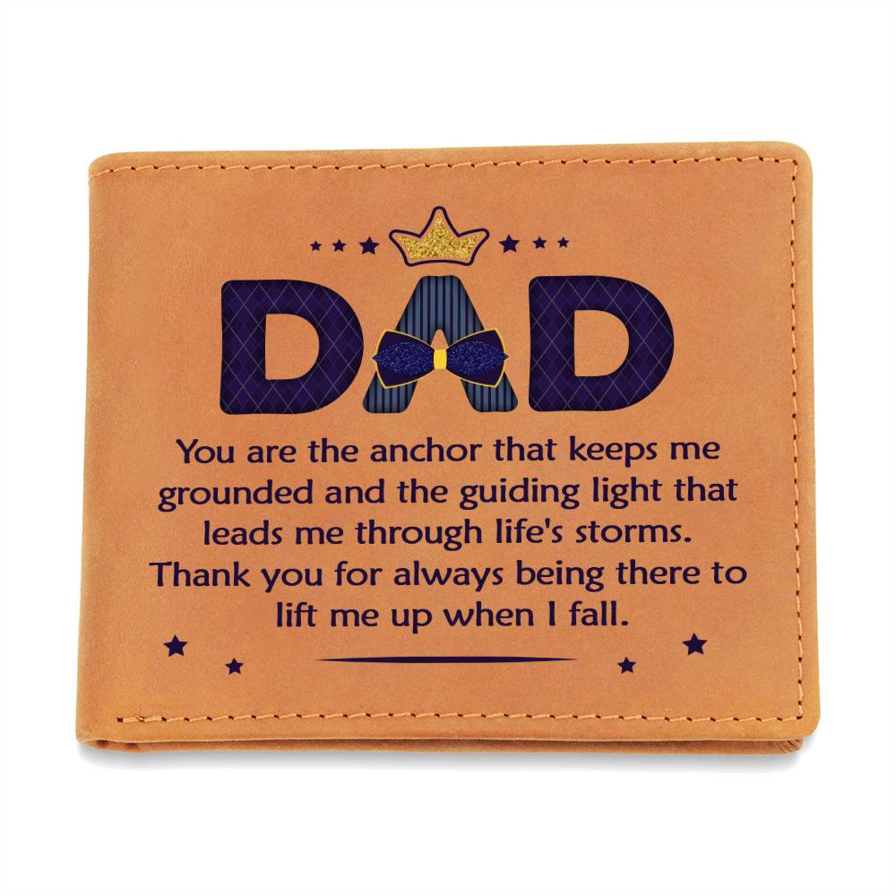 Dad - Graphic Leather Wallet