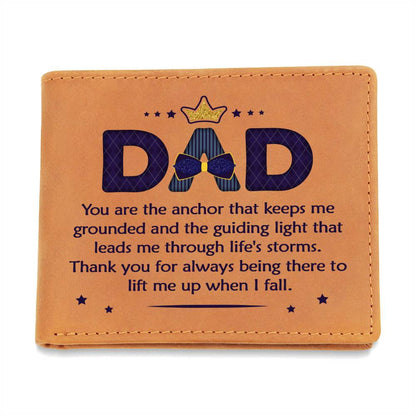 Dad - Graphic Leather Wallet