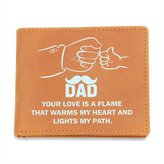 Dad - Graphic Leather Wallet