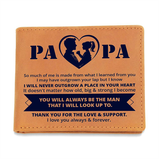 Papa - Graphic Leather Wallet