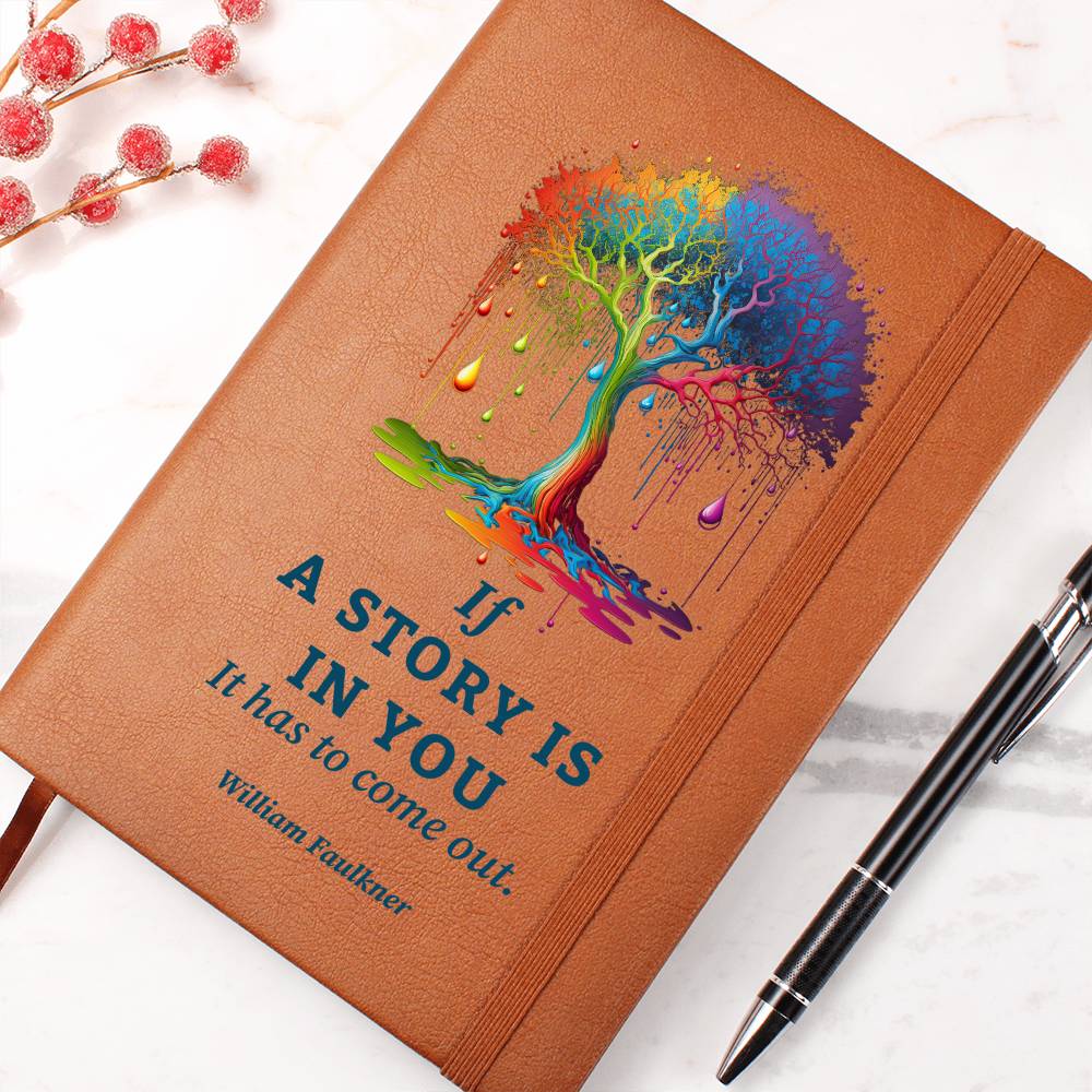 The Story In You - Graphic Leather Journal