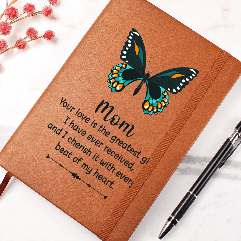 Mom's Love - Graphic Leather Journal