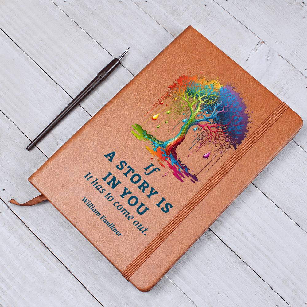 The Story In You - Graphic Leather Journal