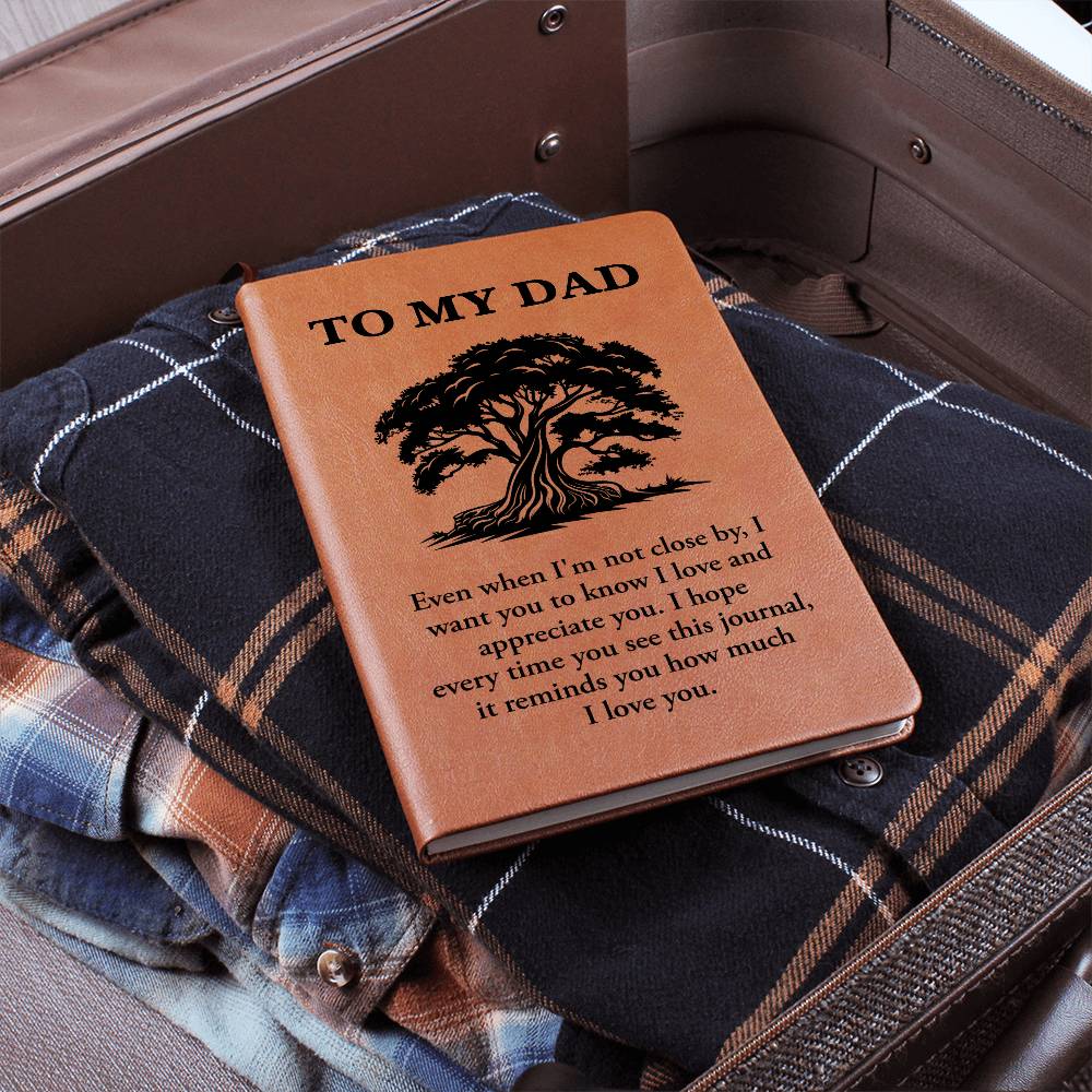 To My Dad - Graphic Leather Journal