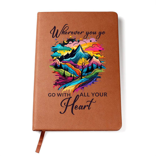 All Your Heart - Graphic Leather Journal