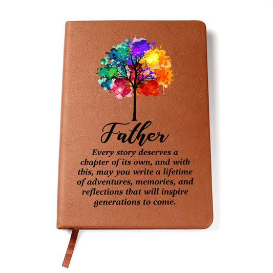 Father's Chapter - Graphic Leather Journal