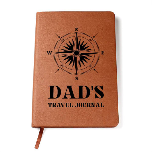 Dad's Travel Journal - Graphic Leather Journal