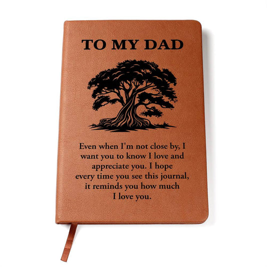 To My Dad - Graphic Leather Journal