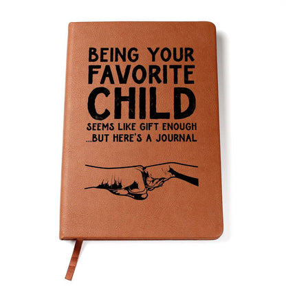 Favorite Child Mom/Dad - Graphic Leather Journal