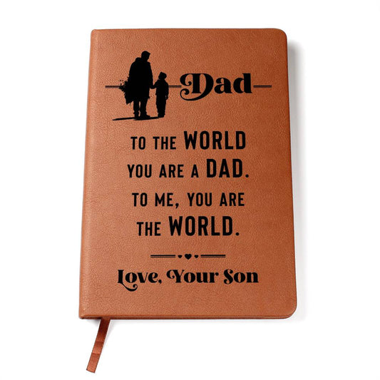 Dad - Graphic Leather Journal