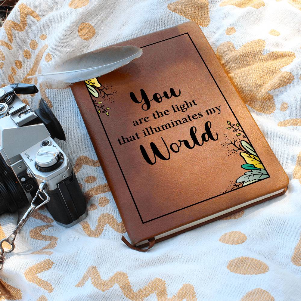 You Are The Light - Graphic Leather Journal