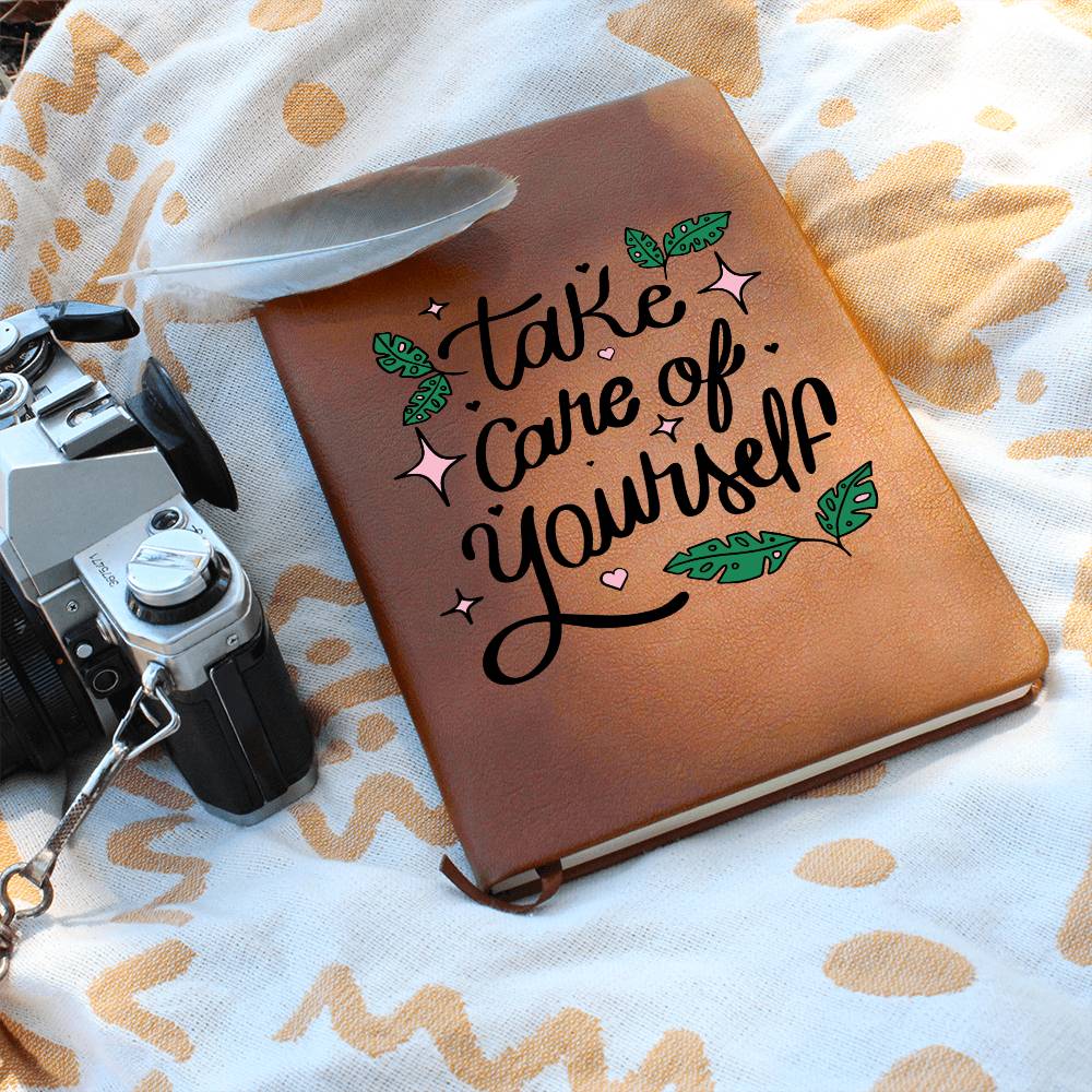 Take Care Of Yourself - Graphic Leather Journal