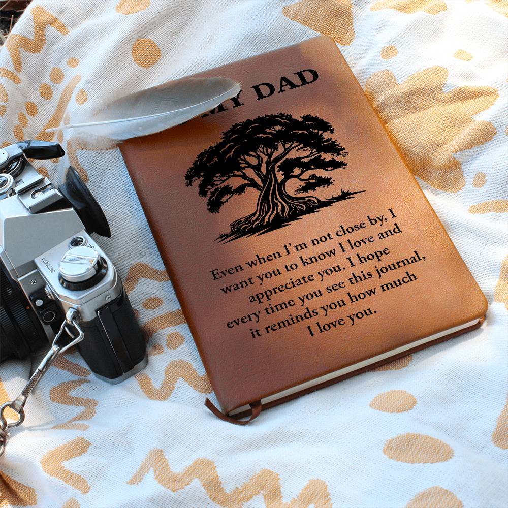 To My Dad - Graphic Leather Journal