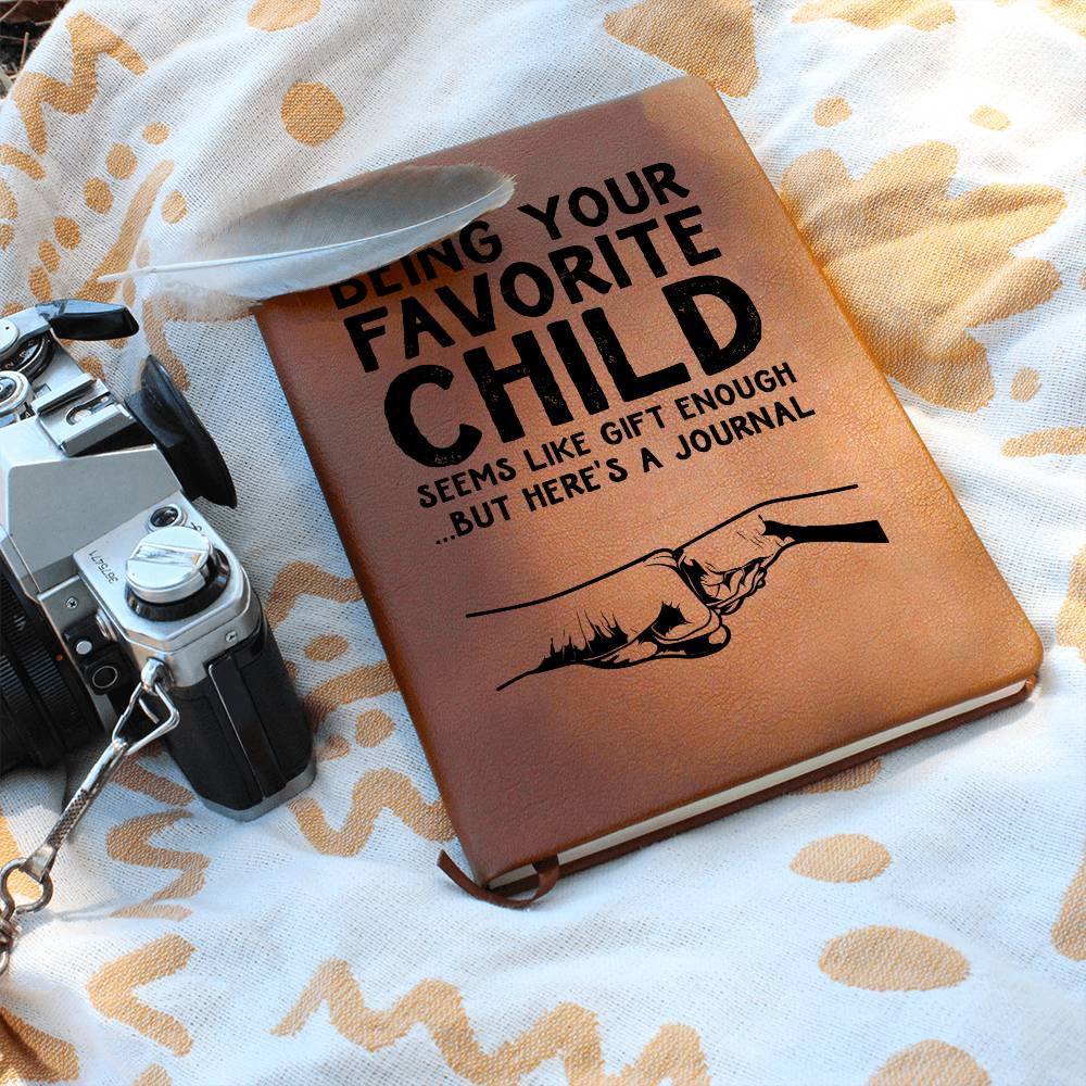 Favorite Child Mom/Dad - Graphic Leather Journal