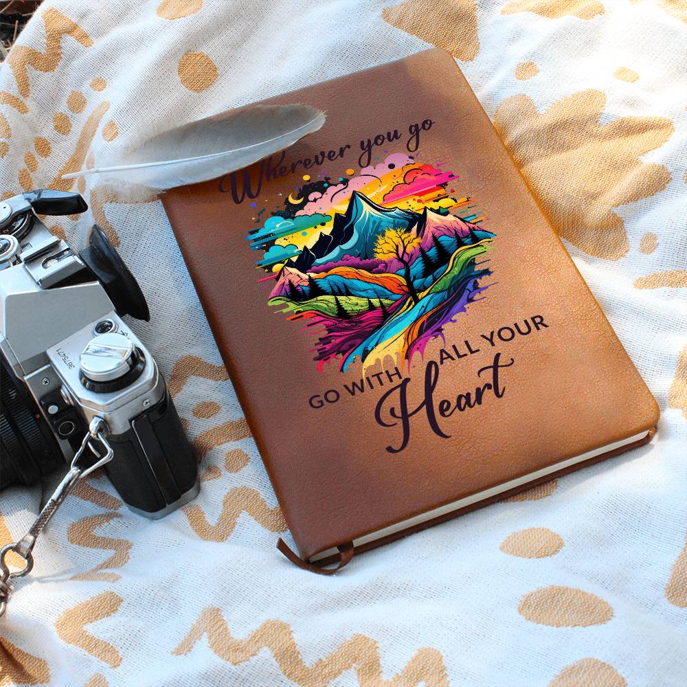 All Your Heart - Graphic Leather Journal