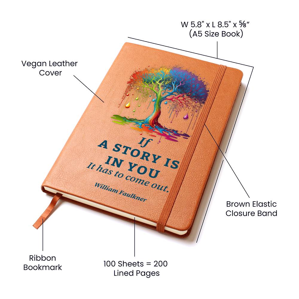 The Story In You - Graphic Leather Journal