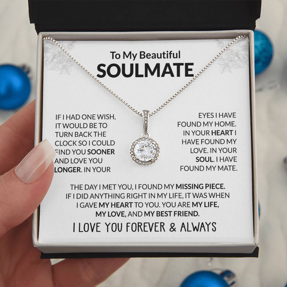 To My Beautiful Soulmate - My Best Friend - Eternal Hope Necklace