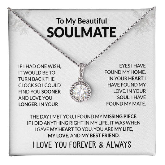 To My Beautiful Soulmate - My Best Friend - Eternal Hope Necklace