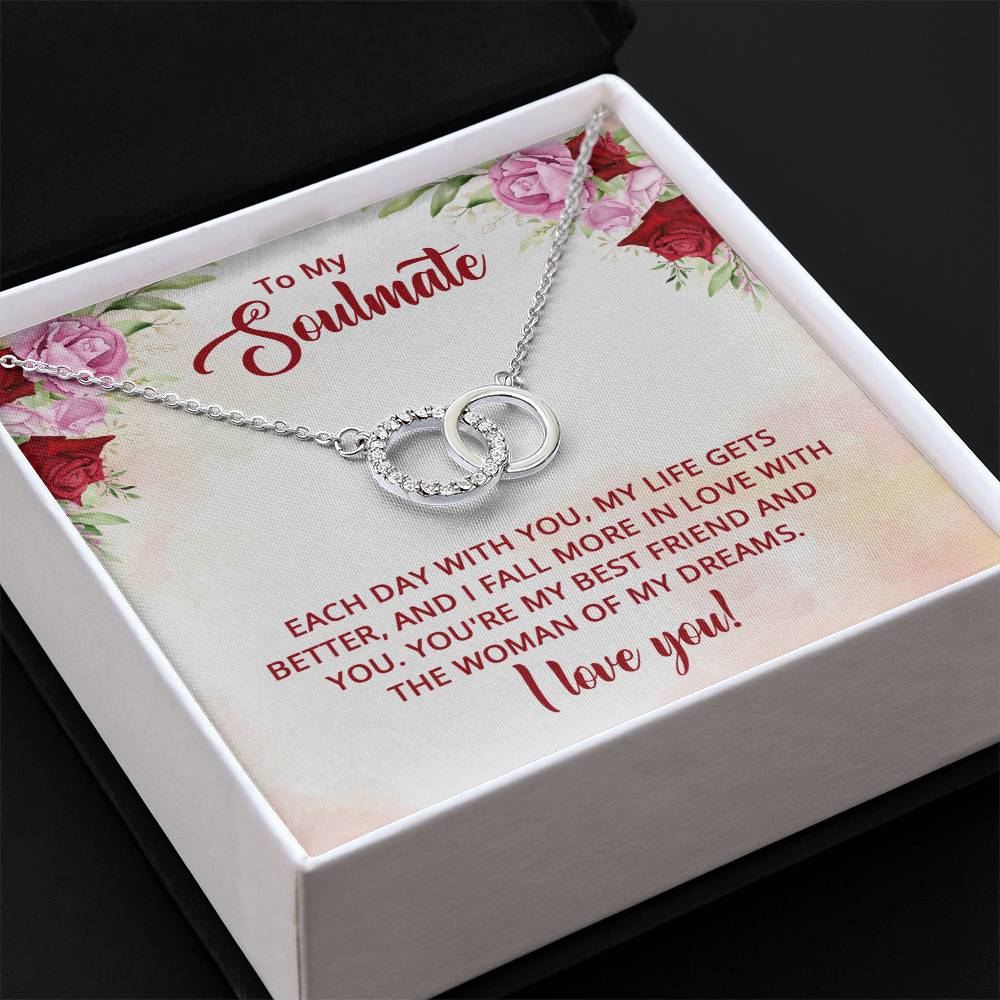 To My Soulmate - Perfect Pair Necklace