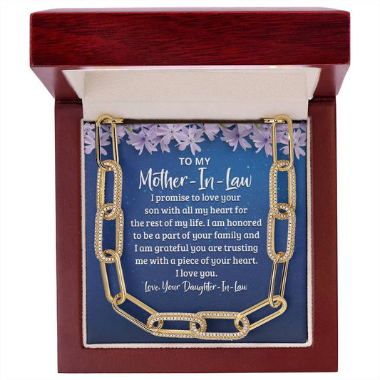 To My Mother-In-Law - Paperclip Chain Necklace