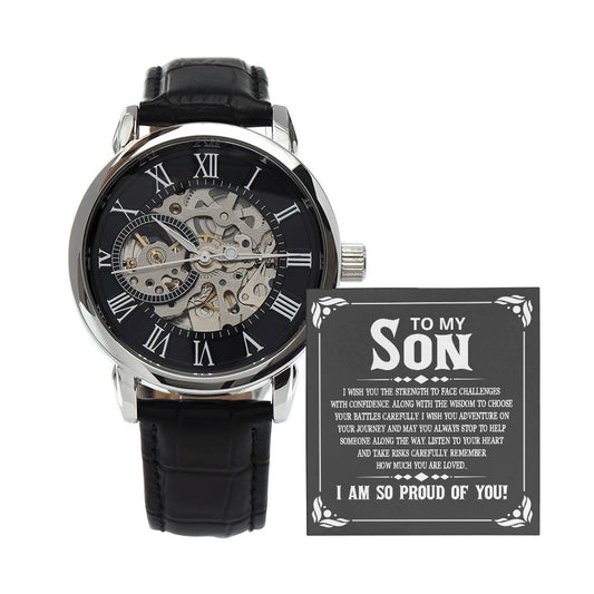 To My Son - Men's Openwork Watch