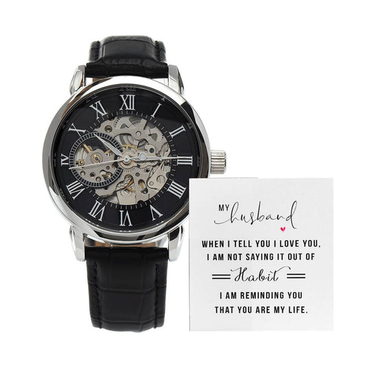 My Husband - Men's Openwork Watch