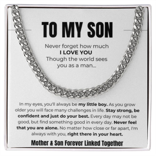 To My Son - Cuban Link Chain