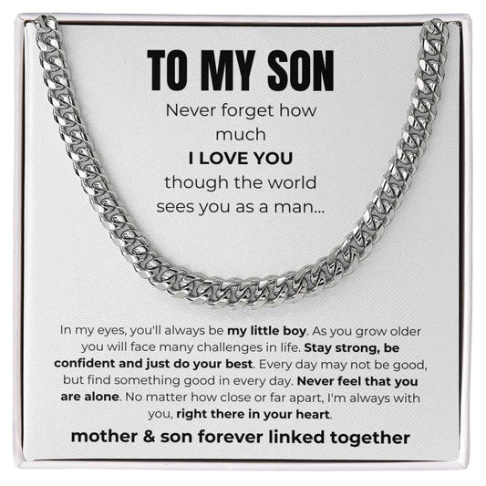 To My Son - Cuban Link Chain