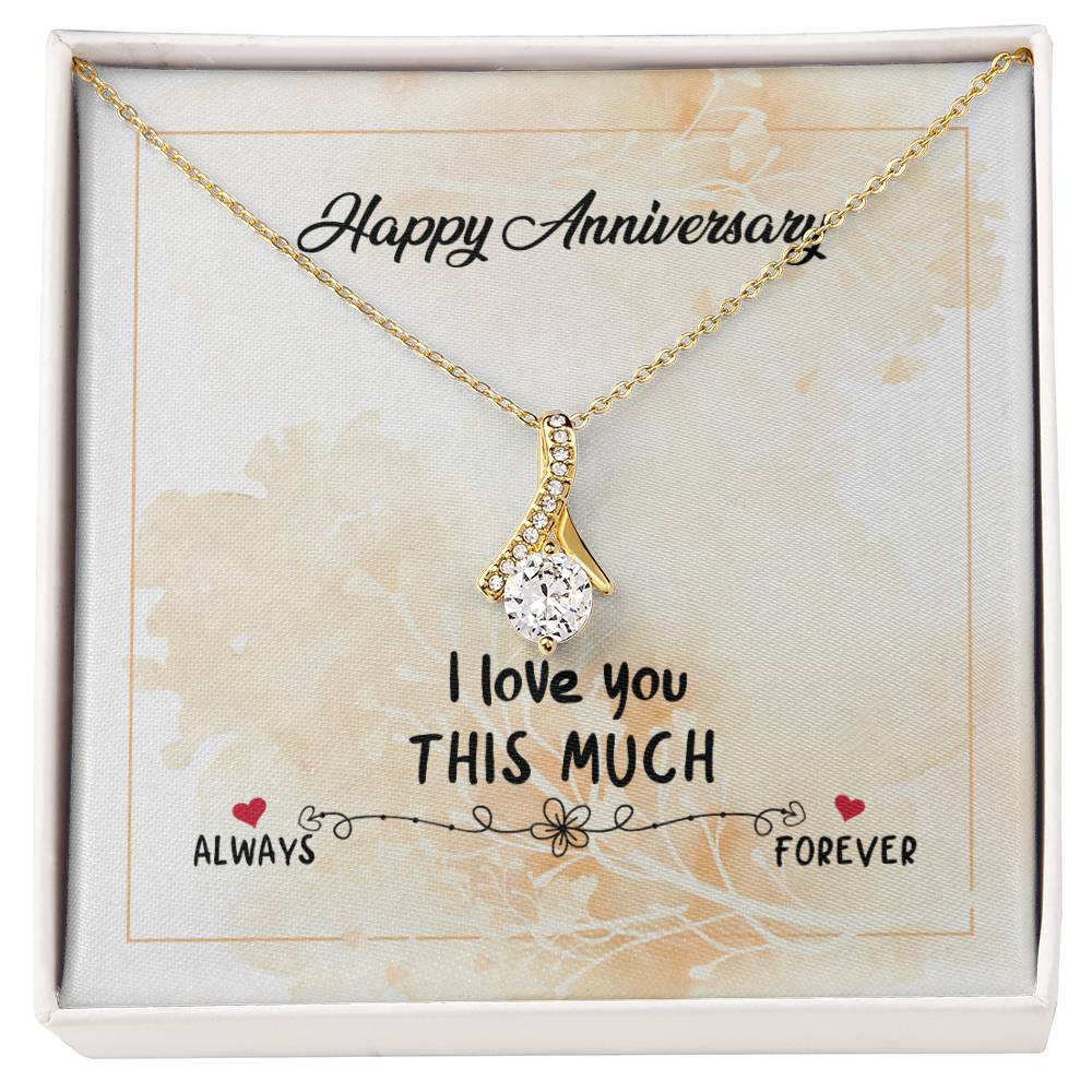 Happy Anniversary - Alluring Beauty Necklace (Yellow & White Gold Variants)