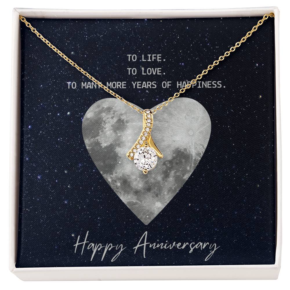 Happy Anniversary - Alluring Beauty Necklace (Yellow & White Gold Variants)