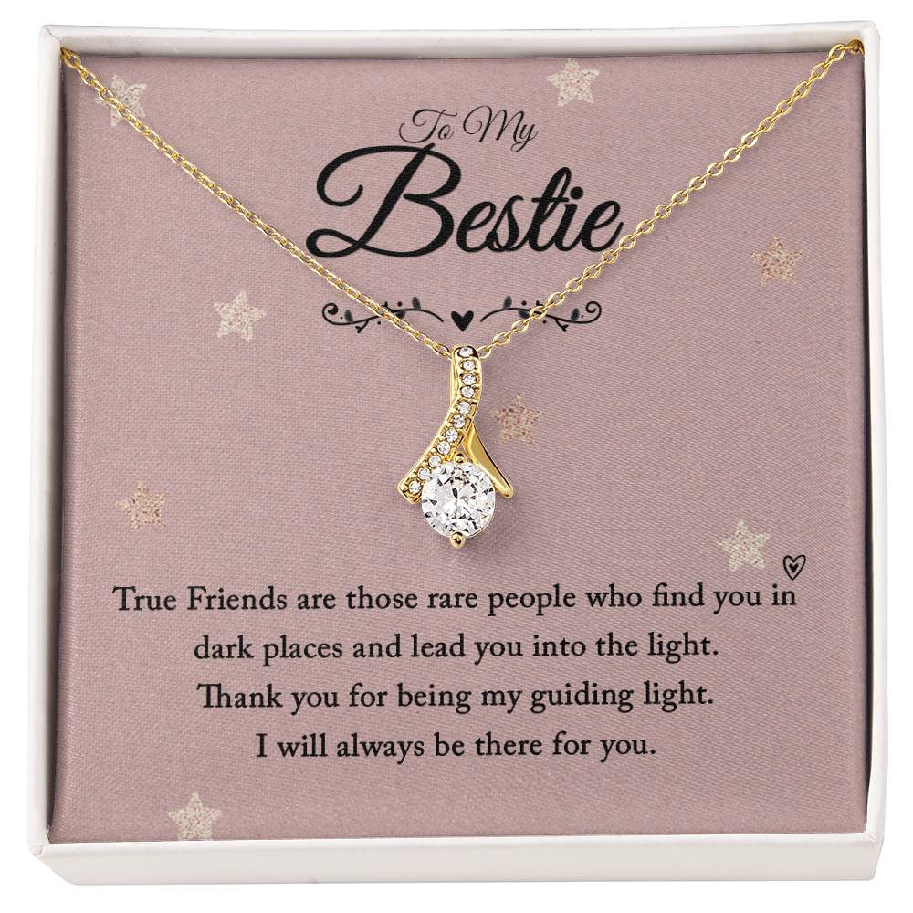 To My Bestie - Alluring Beauty Necklace (Yellow & White Gold Variants)