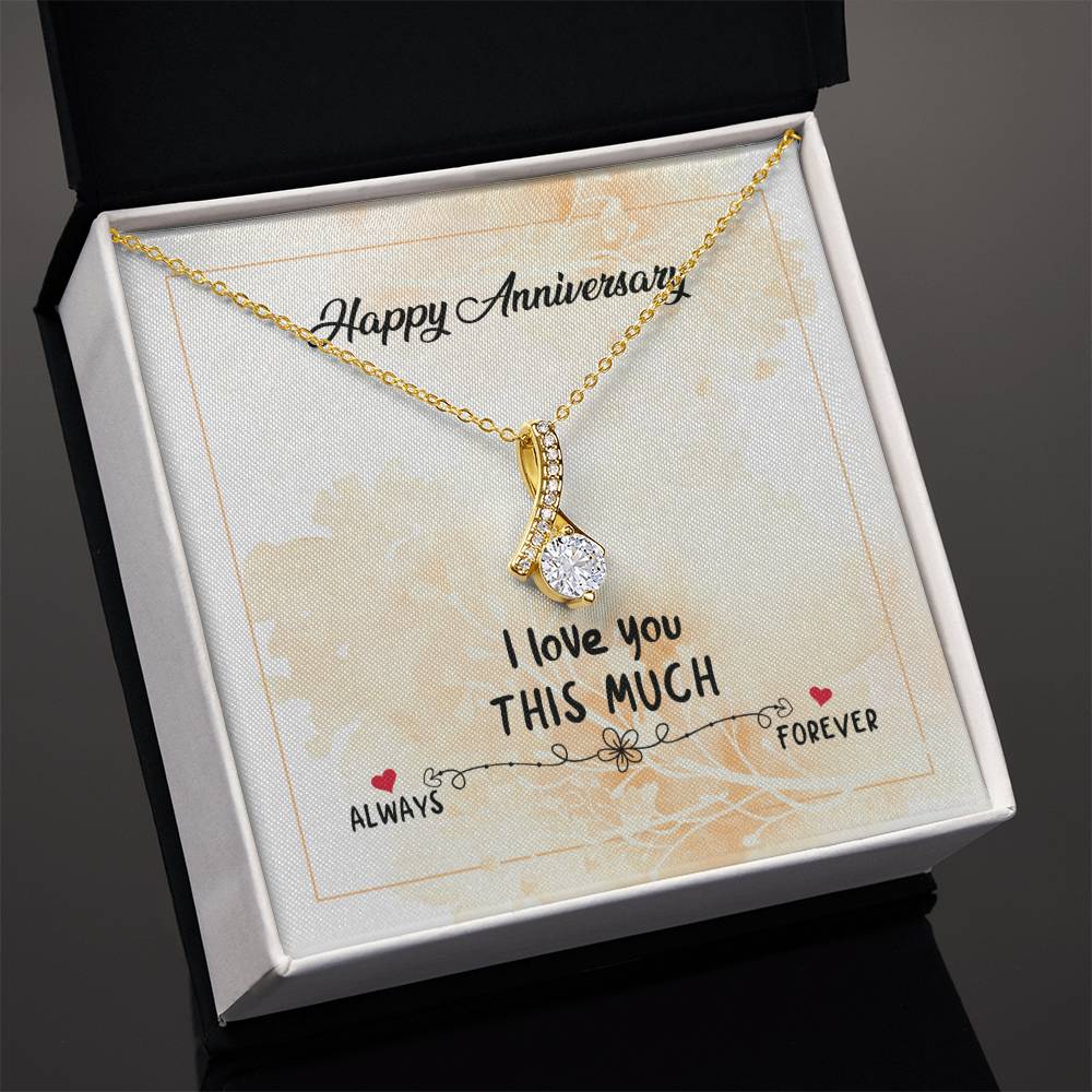 Happy Anniversary - Alluring Beauty Necklace (Yellow & White Gold Variants)