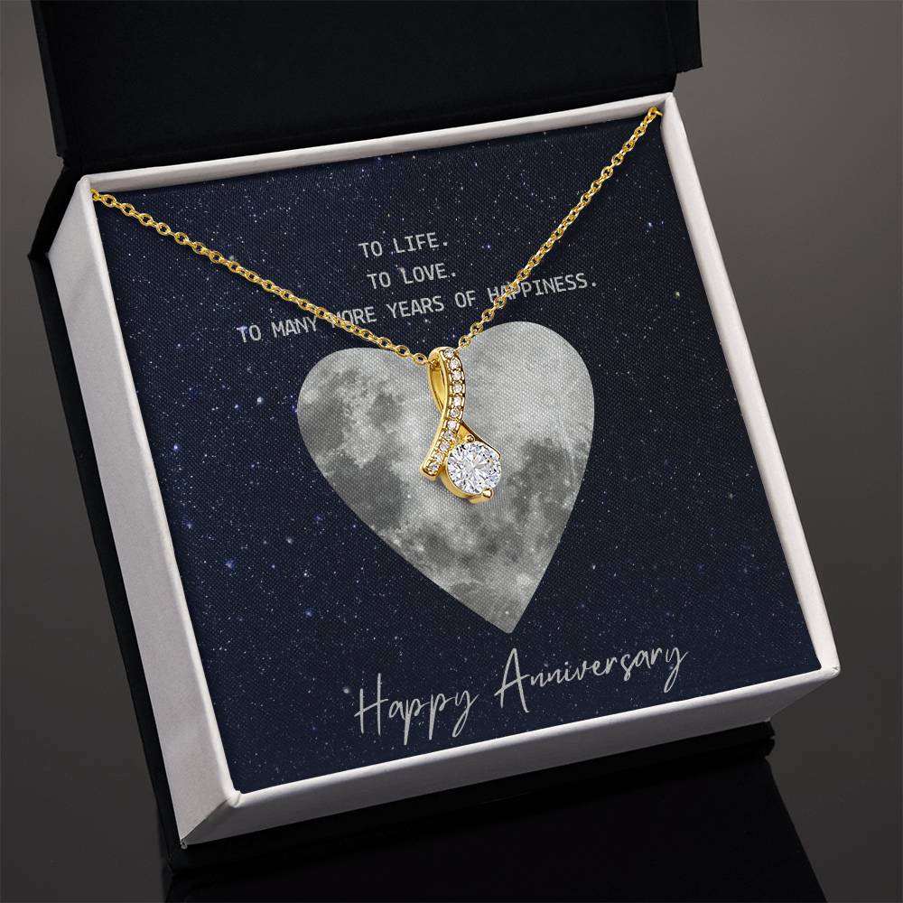 Happy Anniversary - Alluring Beauty Necklace (Yellow & White Gold Variants)