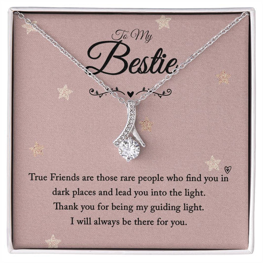 To My Bestie - Alluring Beauty Necklace (Yellow & White Gold Variants)