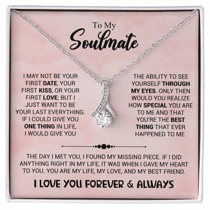 To My Soulmate - Through My Eyes - Alluring Beauty Necklace (Yellow & White Gold Variants)