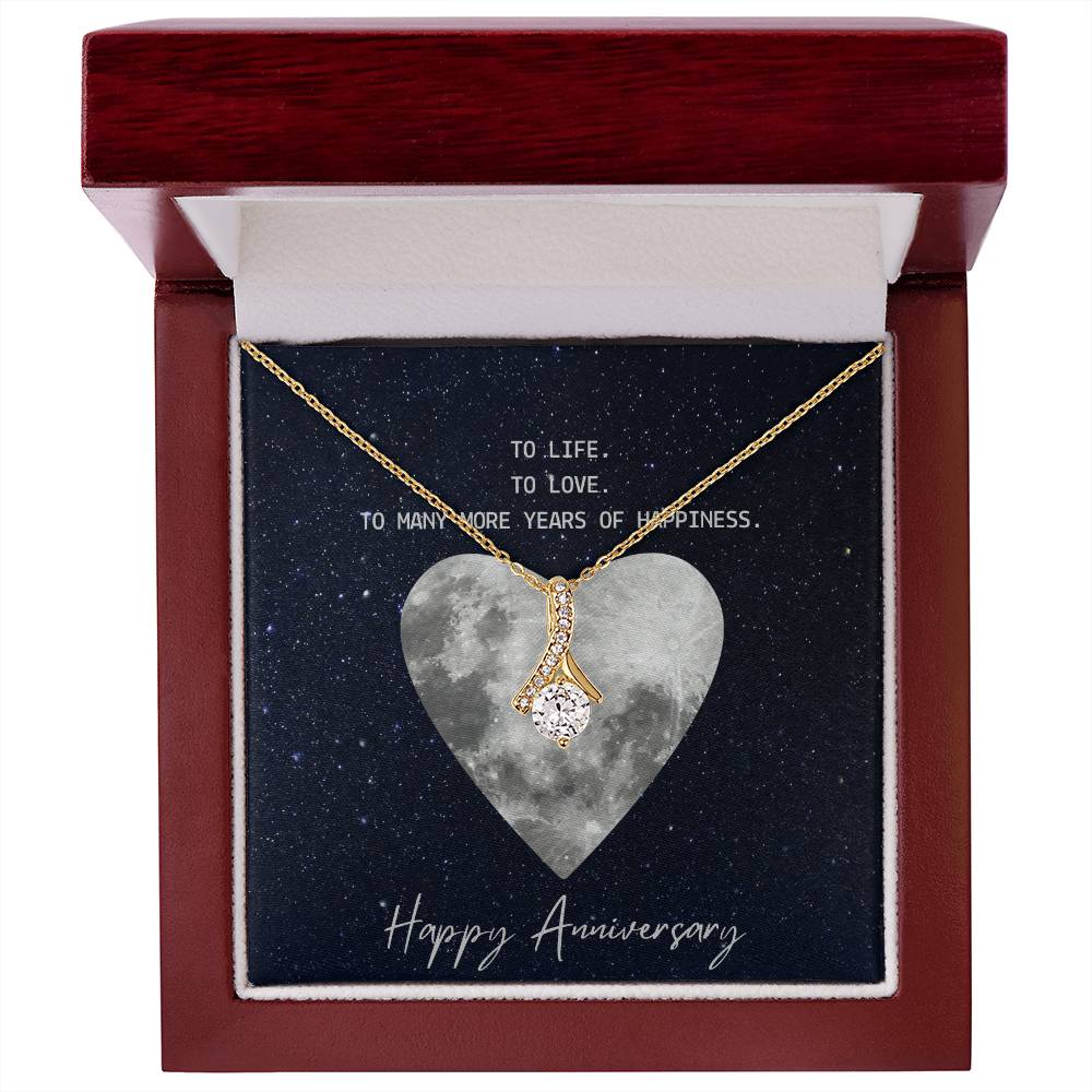 Happy Anniversary - Alluring Beauty Necklace (Yellow & White Gold Variants)